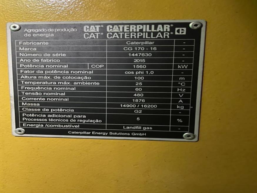 Foto ilustrativa 2 - GERADOR DE ENERGIA CATERPILLAR